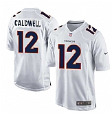 Nike Denver Broncos #12 Andre Caldwell 2016 White Men's Game Event Jersey,baseball caps,new era cap wholesale,wholesale hats